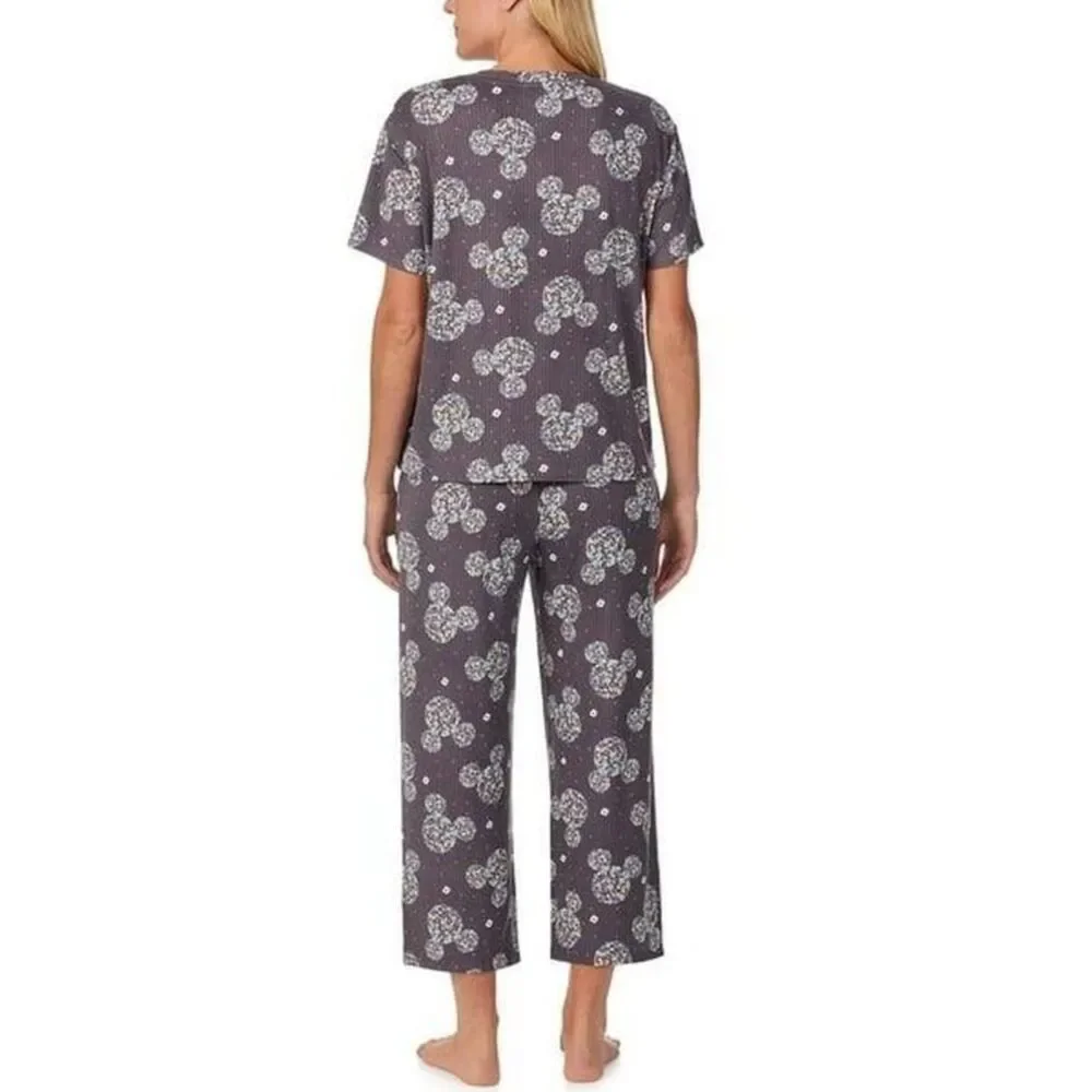 NEW NWT Stretchy Sz Small Pants & Shirt MICKEY MOUSE Pajama Lounge Set DISNEY - Picture 5 of 6